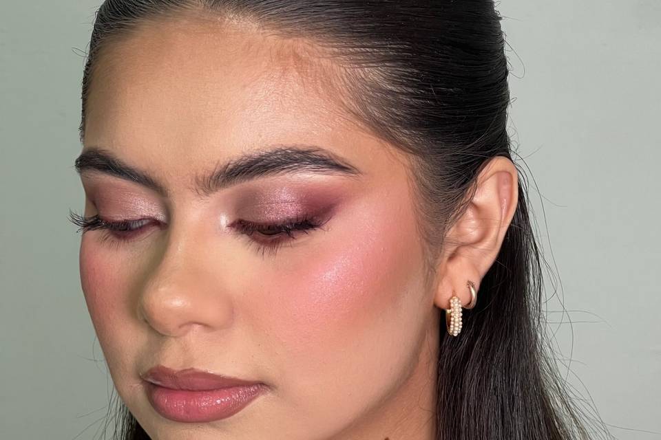 Full glam makeup