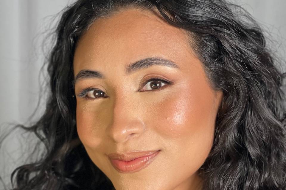 Full glam makeup