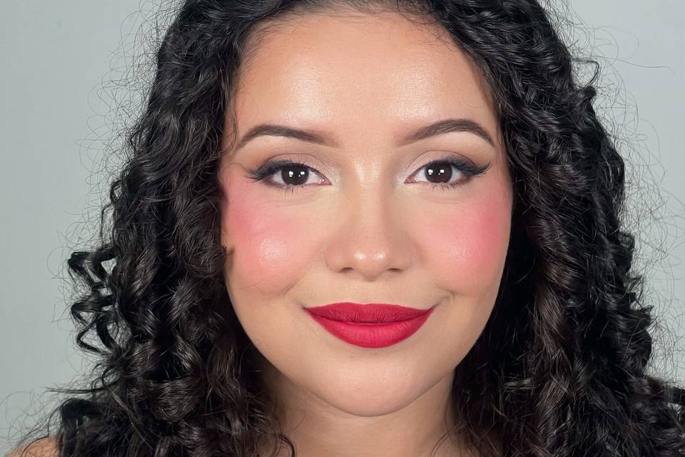 Full glam makeup