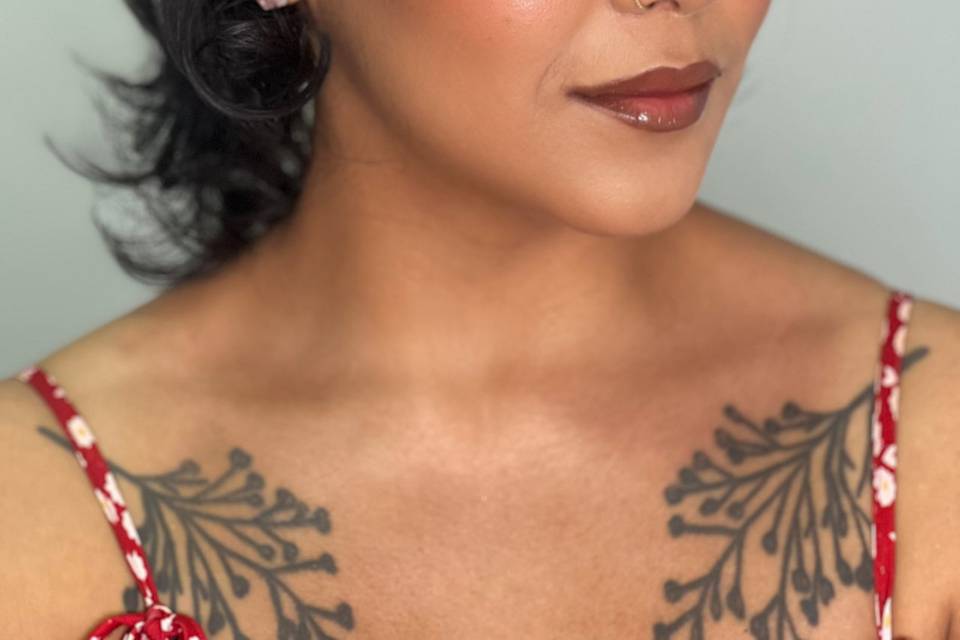 Full glam makeup