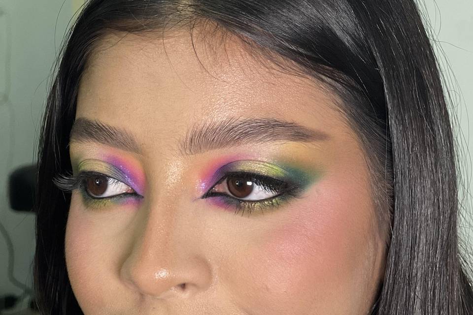 Full glam makeup