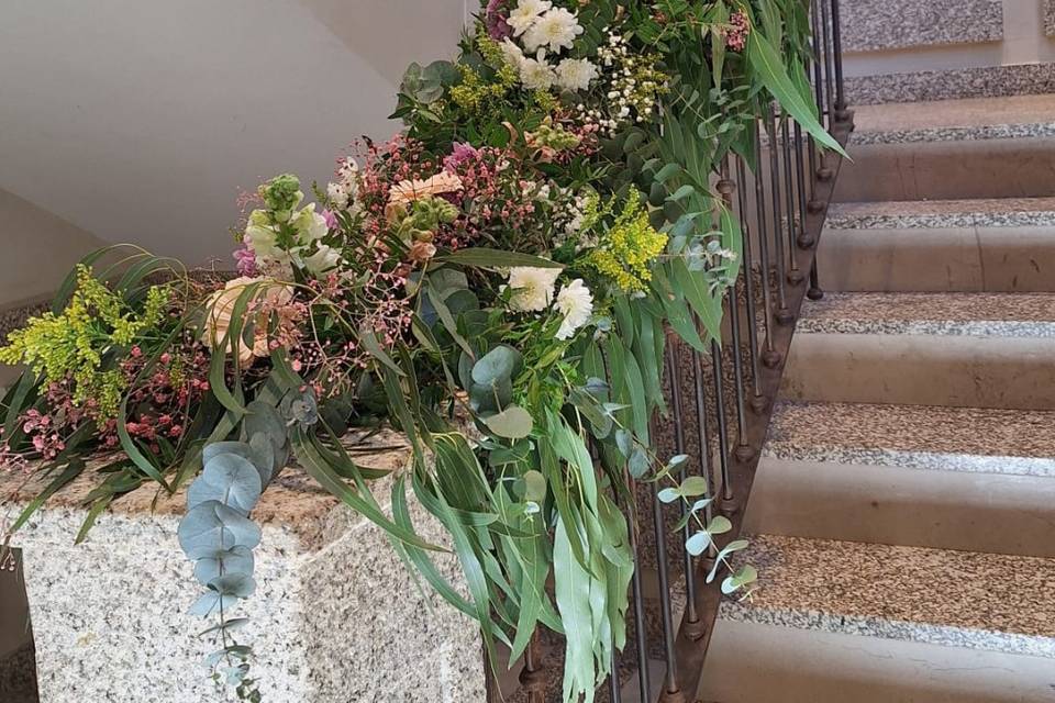 Guirnalda para escalera