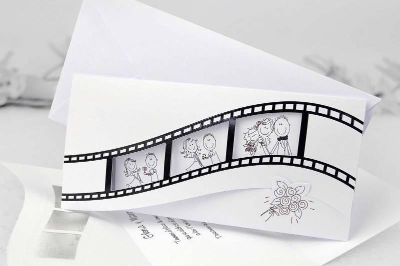 Invitación boda de cine