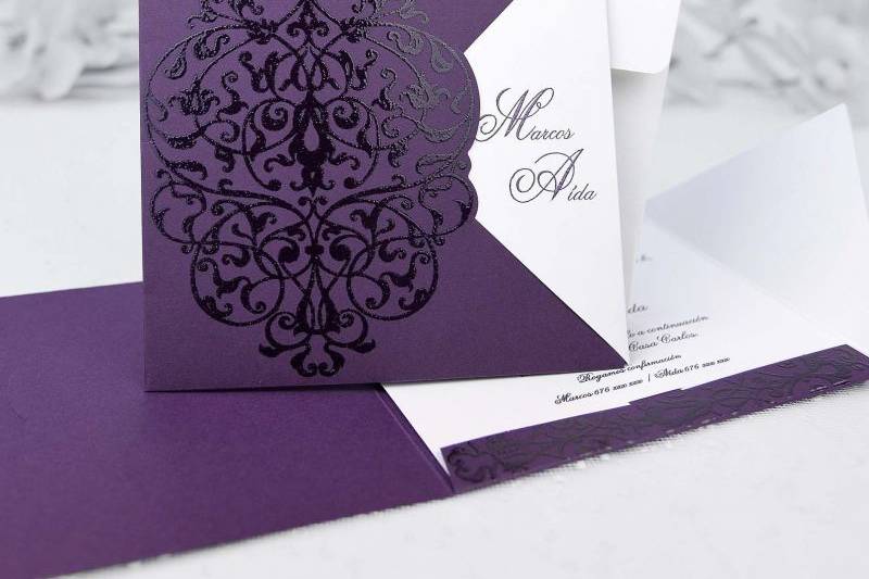 Invitación boda elegante