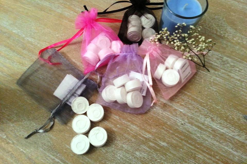 Bolsas de tul con naps