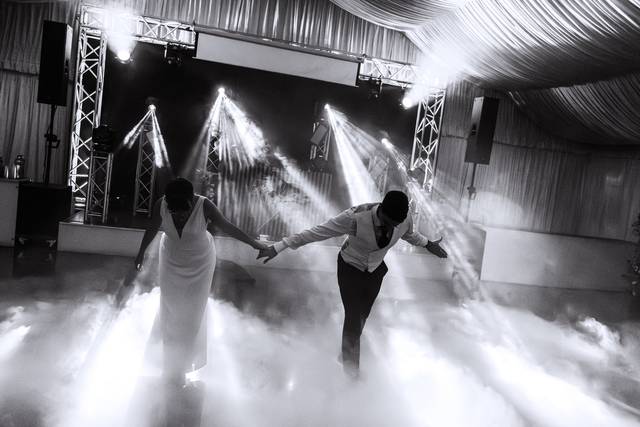 Baile nupcial con efectos