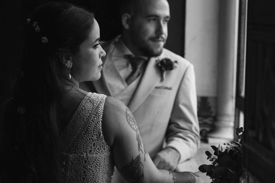 Novios ventana