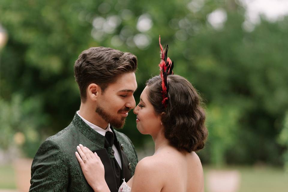 Pareja novios