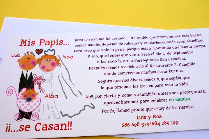 Invitación de boda cajita