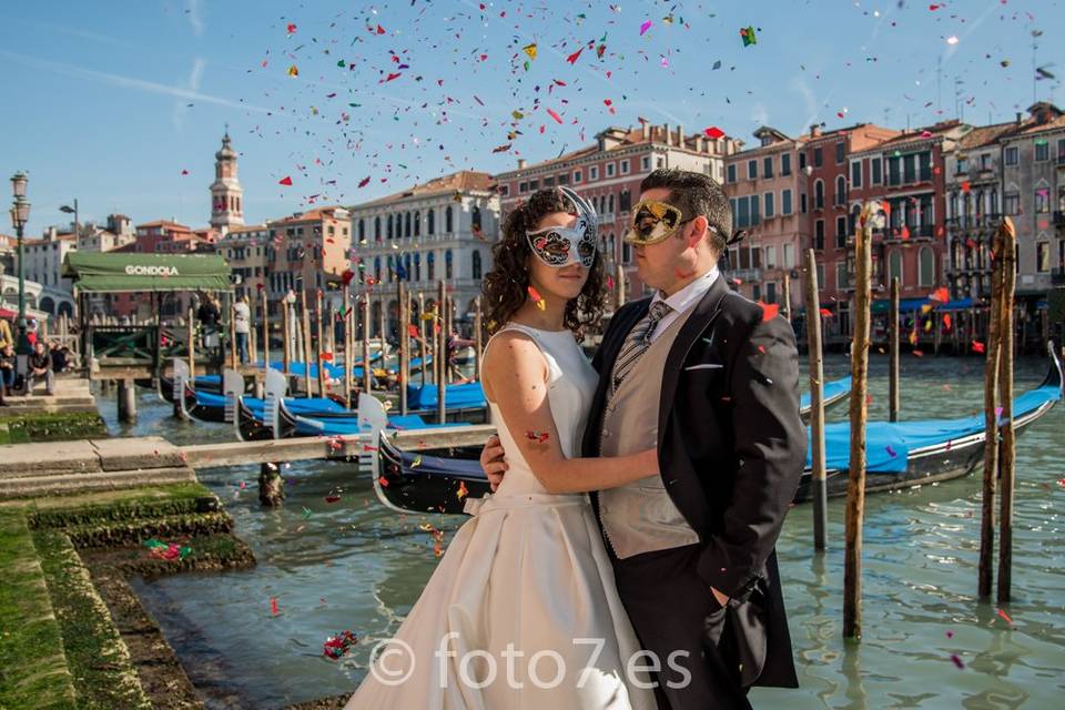 Postboda en Venecia