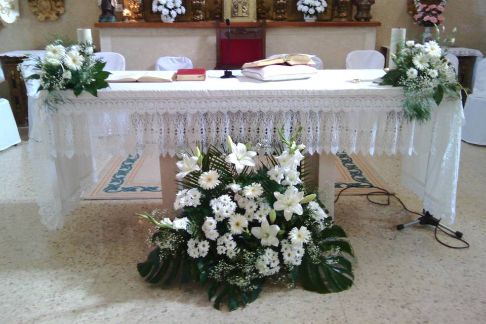 Decoración del altar