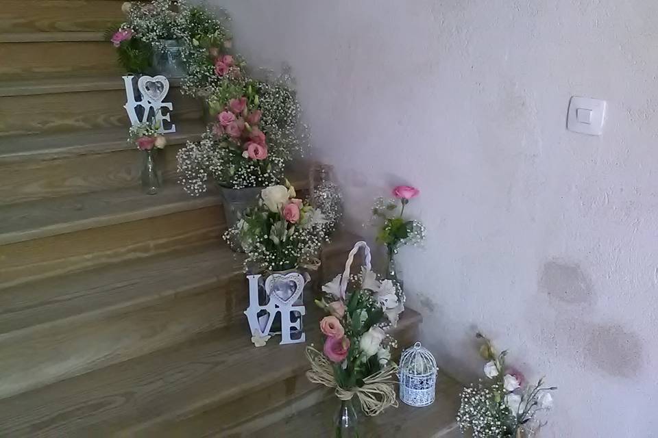 Decoración de escalera