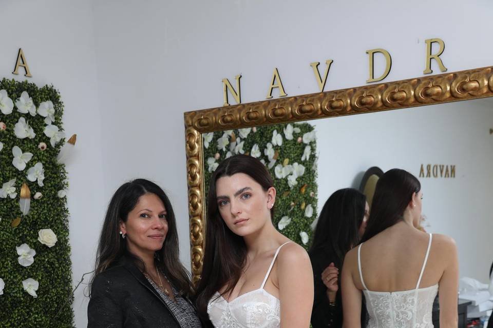 Navdra en su atelier