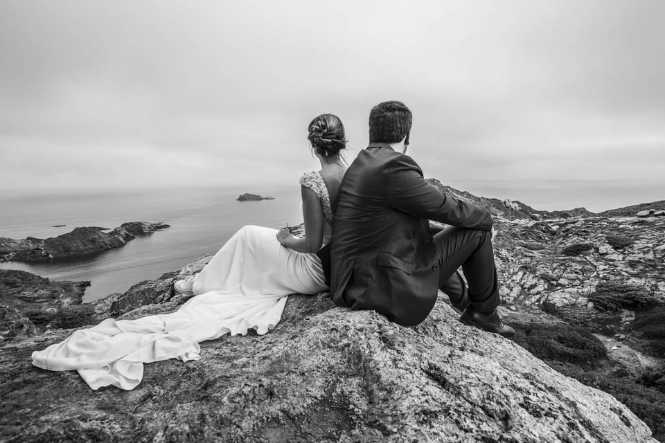 Novios en el bosque