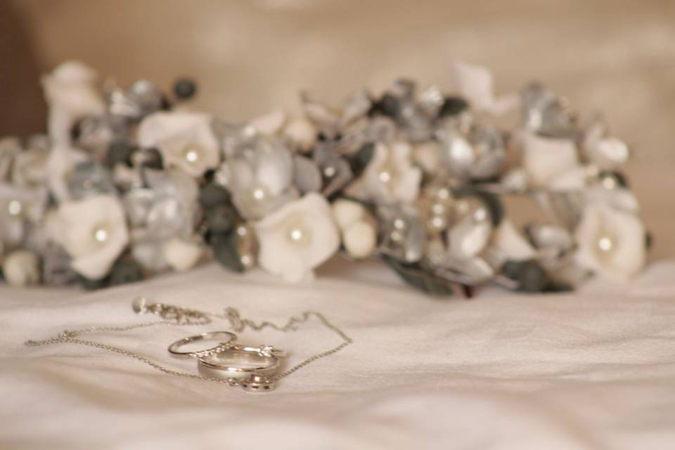 Blanco y perlas