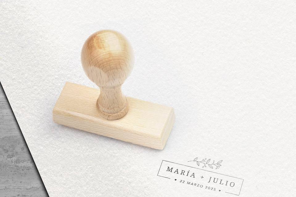 Sello de madera Sacha