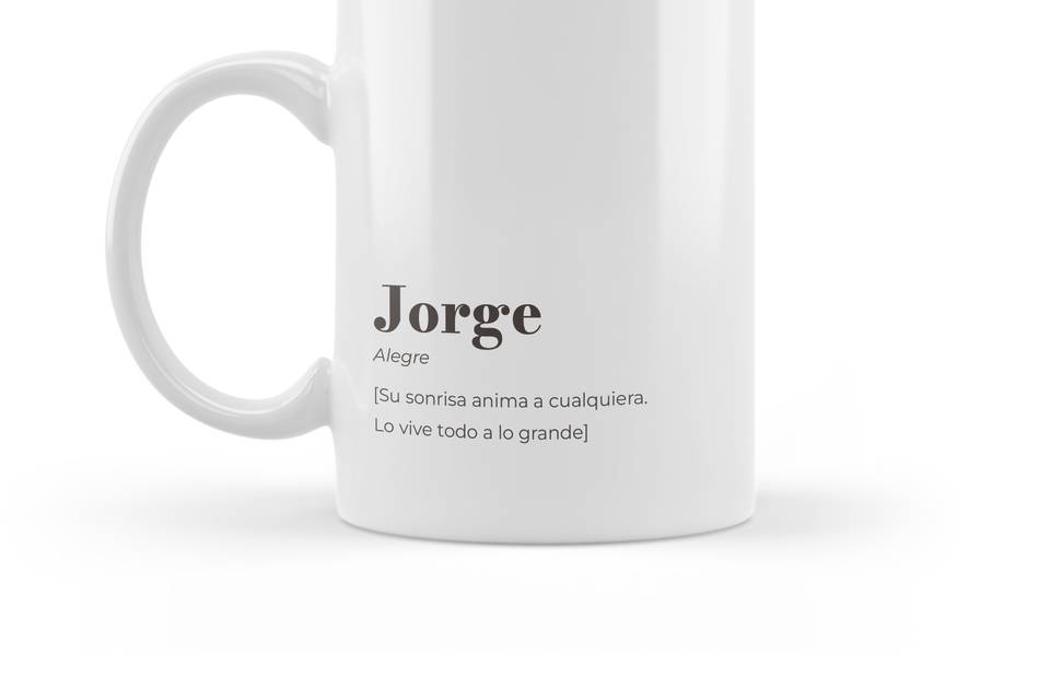 Taza con nombre