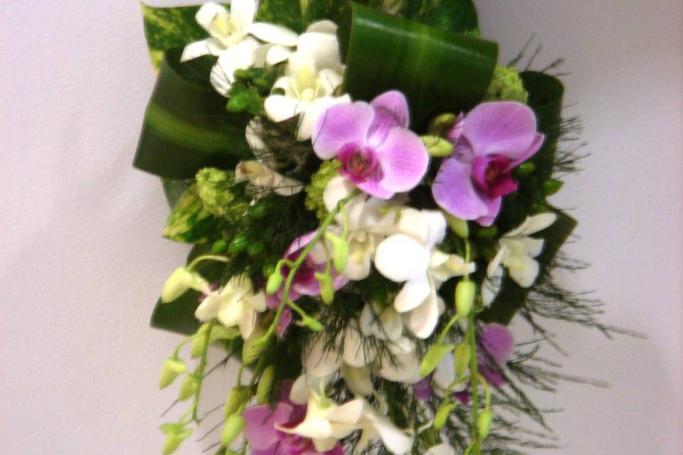 Ramo novia de orquídeas