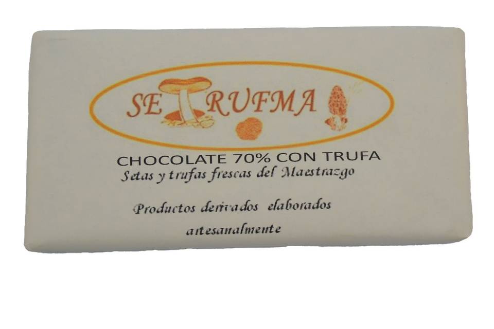 Chocolate  70% con trufa. Elab