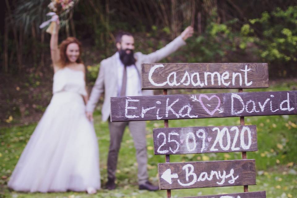 Llegada de los novios