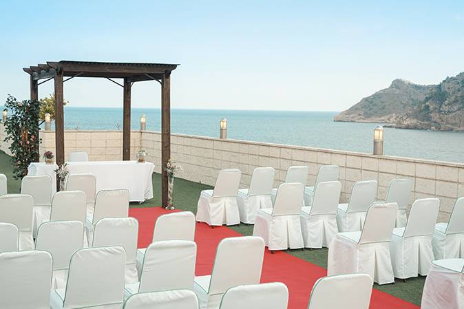 Ceremonia con vistas al mar
