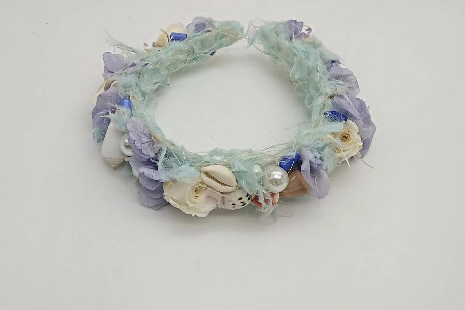 Diadema de flor preservada