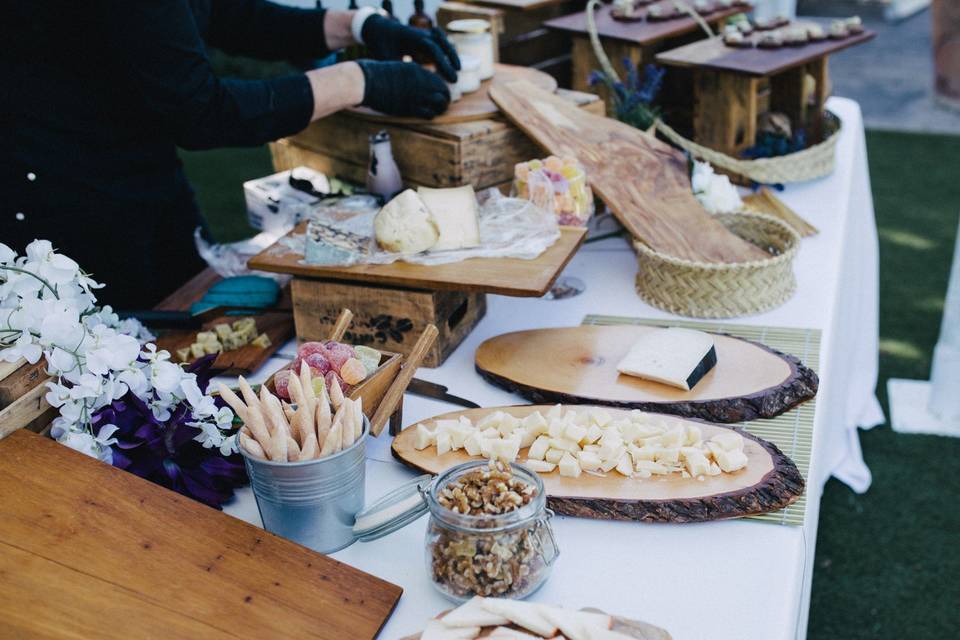 Buffet de quesos internacional