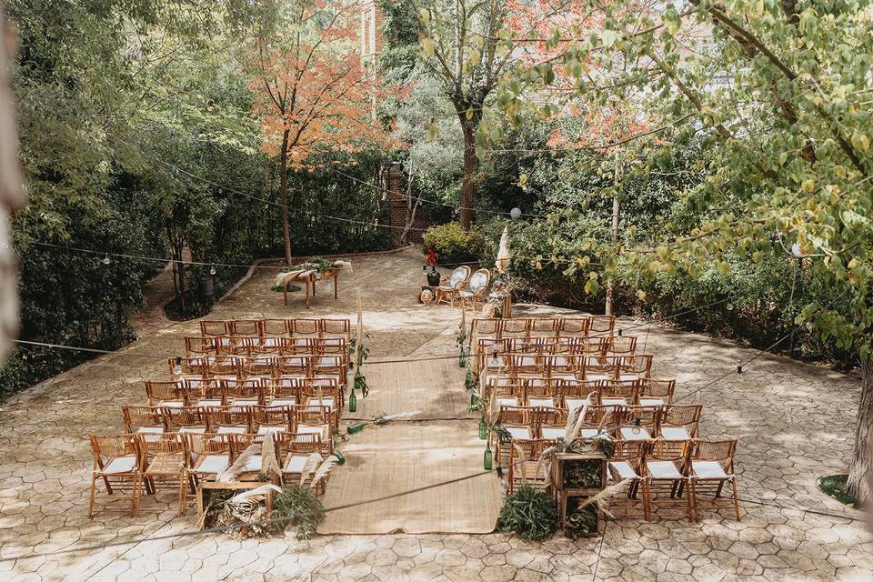 Ceremonia en patio