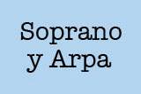 logotipo Soprano y arpa
