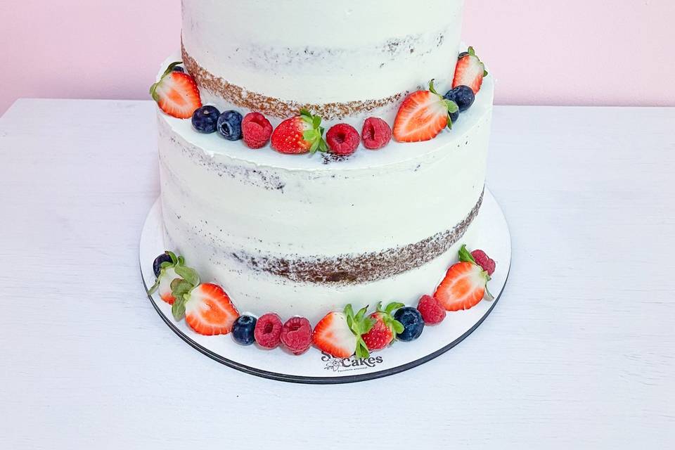 Naked cake y frutas