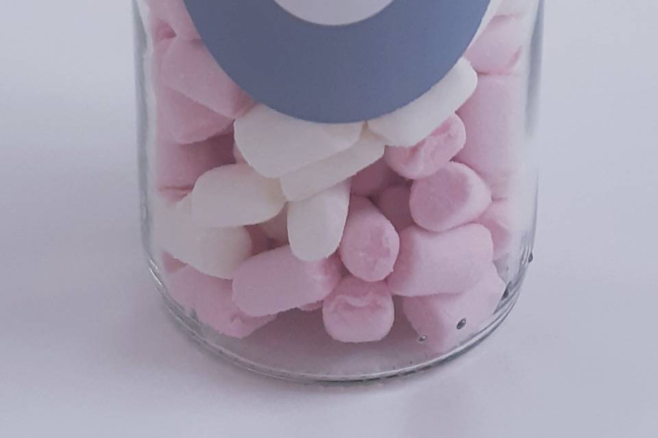 Botella mini de marshmallows