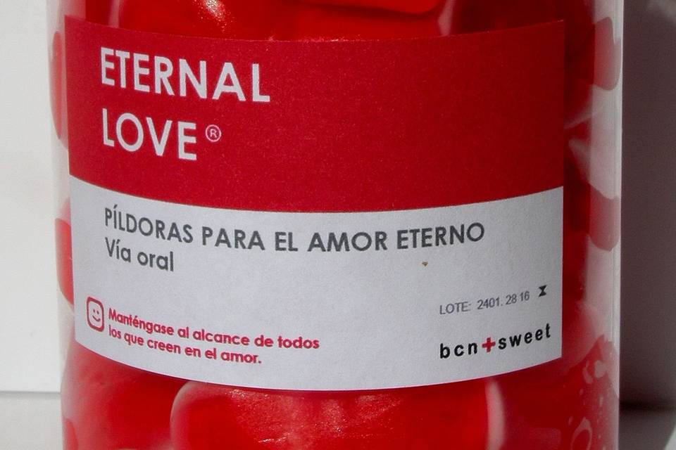 Bote de caramelos Eternal Love