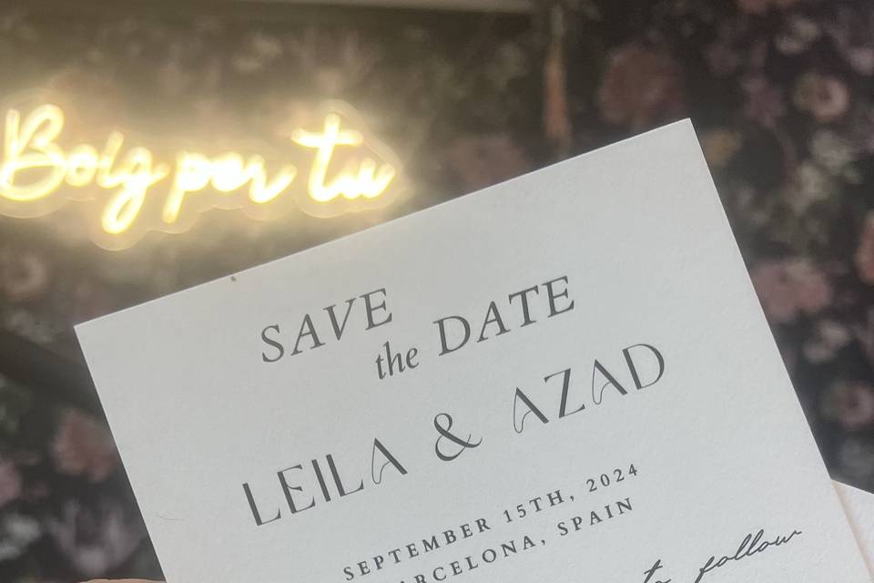 Invitaciones con acuarela