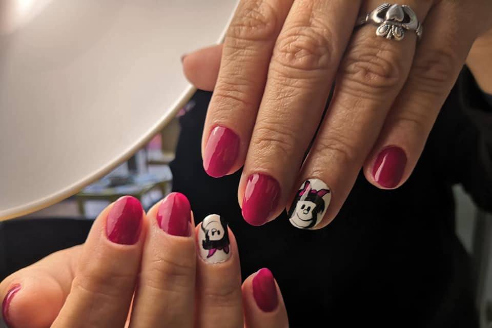 Manicura con dibujos