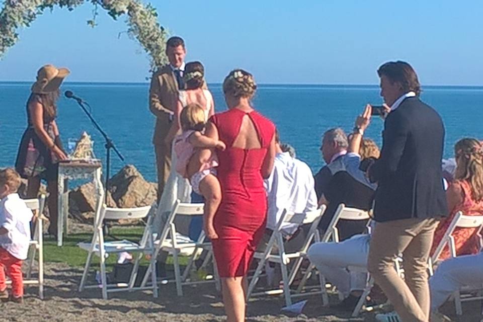 Para una boda en la playa