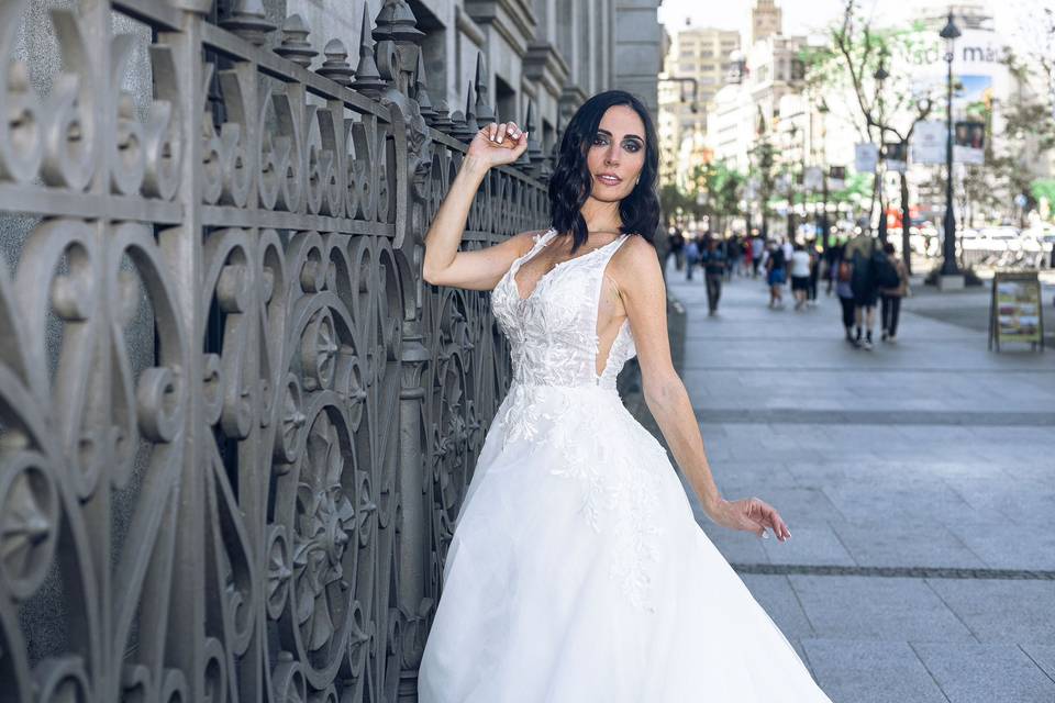 Una novia radiante