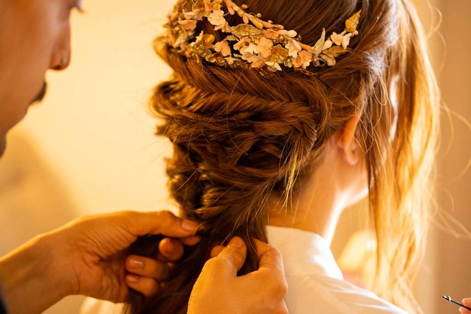 El peinado de la novia