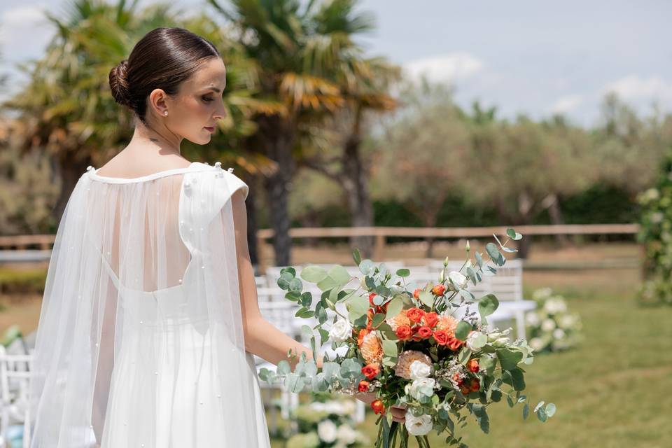 La novia en la ceremonia civil