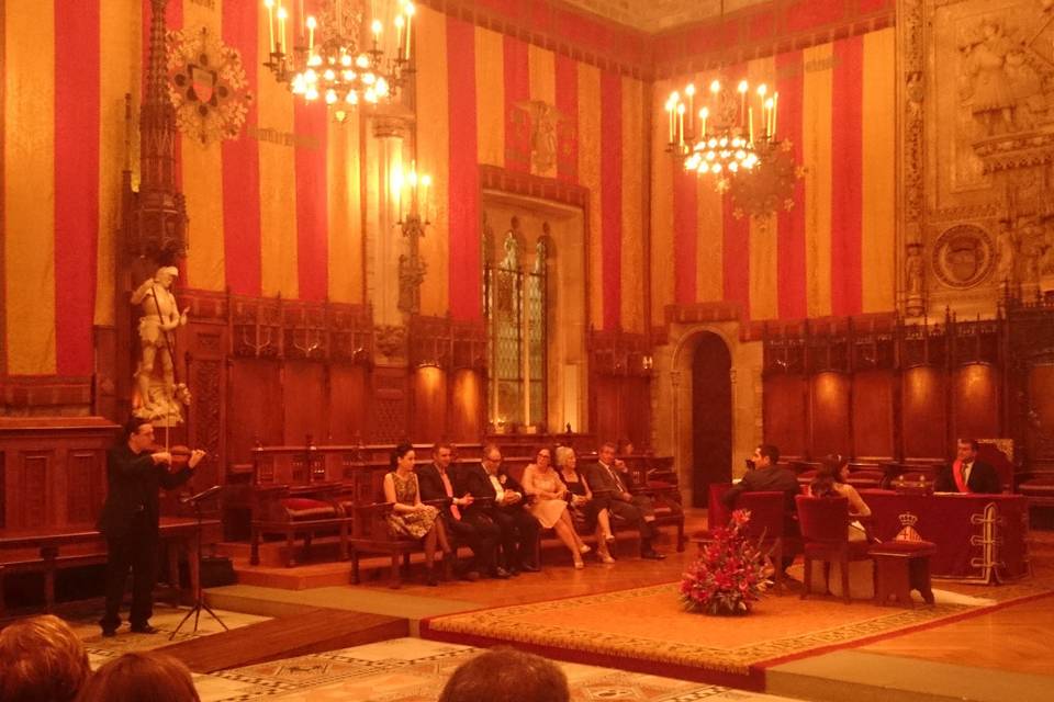 Boda en Ajuntament de Barcelona