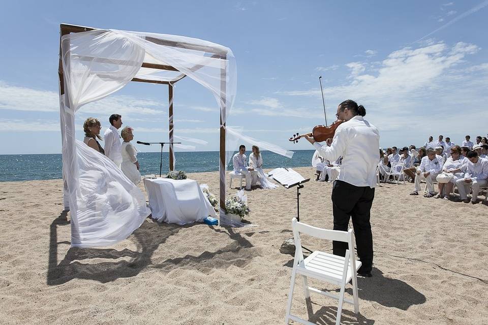 Ceremonia en la playa