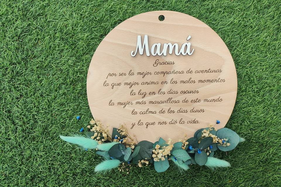 Placa para mamá