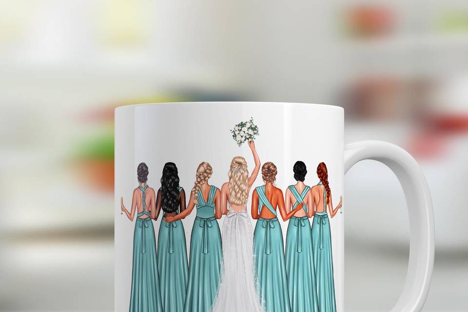 Taza damas de honor