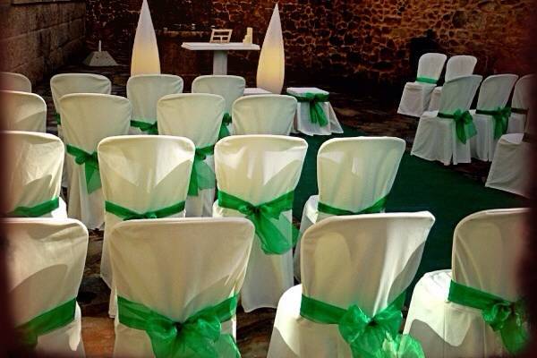 Montaje boda verde