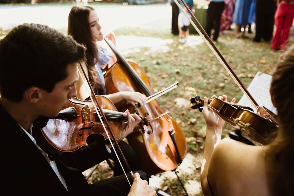 Boda con dúo de cuerda