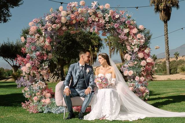 Ceremonia con arco circular