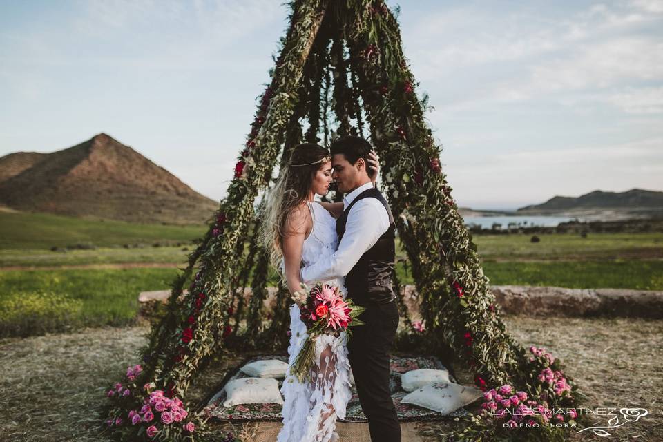 Ceremonia en tipi