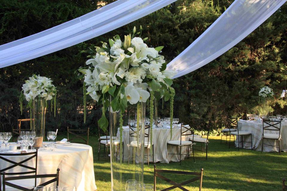 Decoración de bodas al aire libre