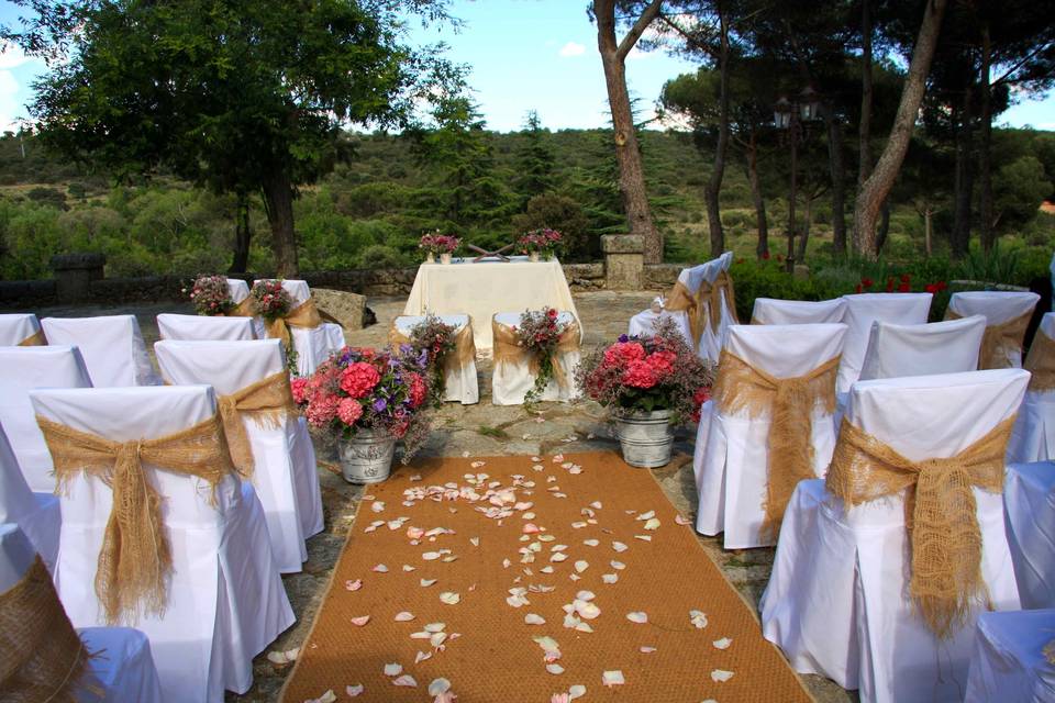 Decoración de bodas al aire libre