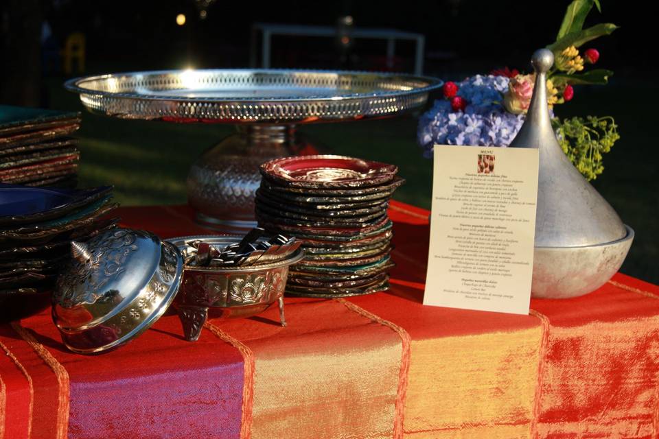 Decoración de boda temática