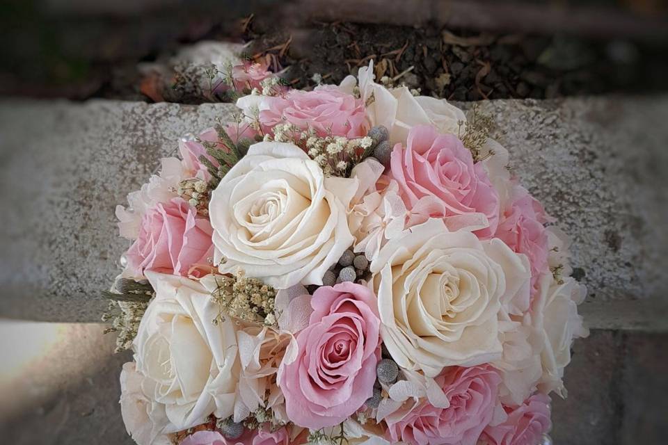 Bouquet de rosas de jardín